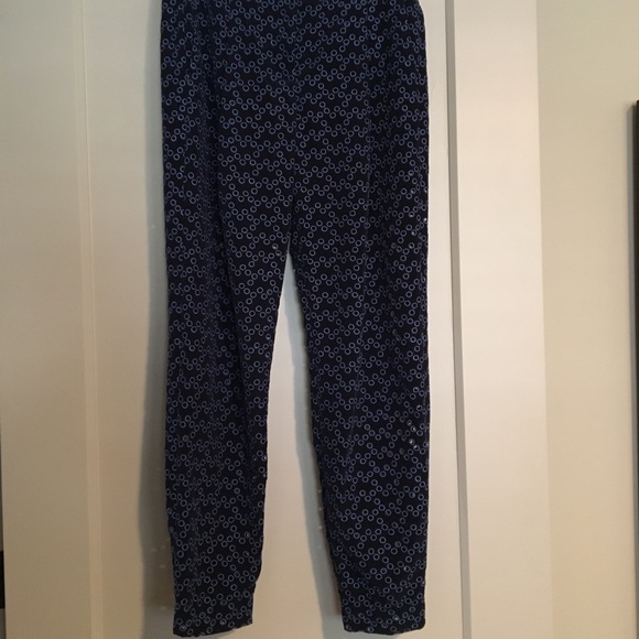 A-K-R-I-S punto embroidered eyehole pants - Picture 2 of 7